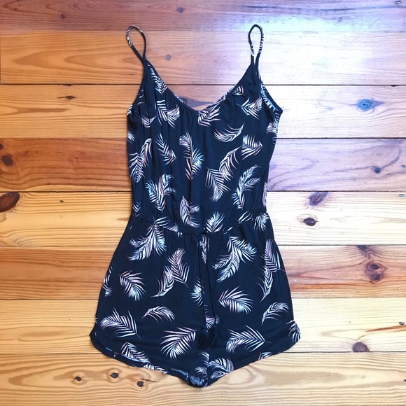 H&M Black Pink Feather Romper, GUC, S - Picture 3 of 11